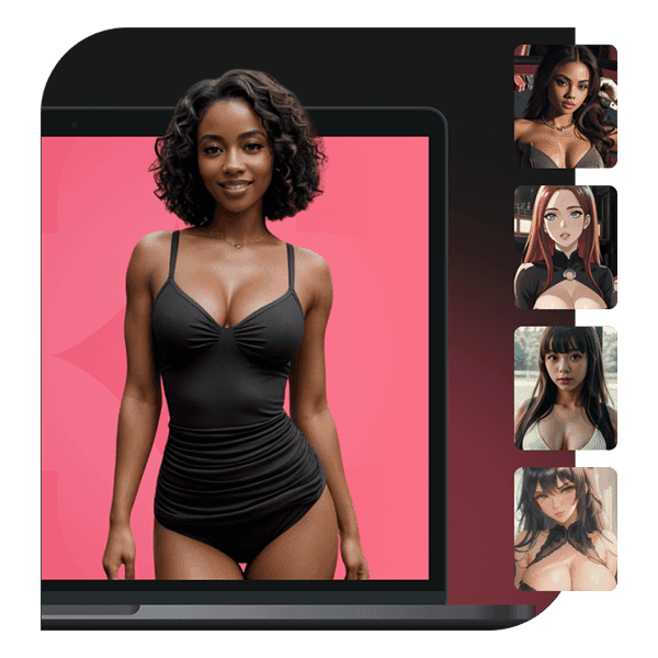 Style and pose variants of one Undress AI character